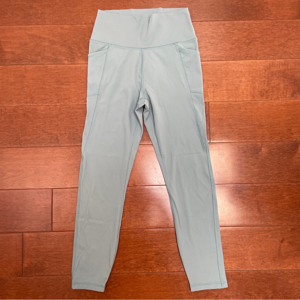 by gottex- Teal Mid Rise Leggings Size Small Athlesiure Workout Pants Yoga Pants